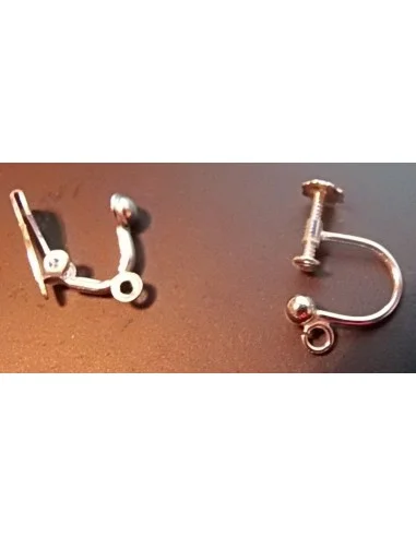 Boucles d'oreilles visse aprêts argent