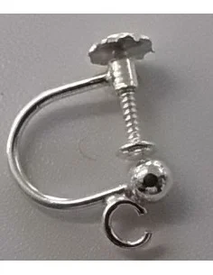 Boucles d'oreilles visse aprêts argent 2