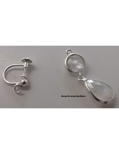 Boucles d'oreilles visse aprêts argent