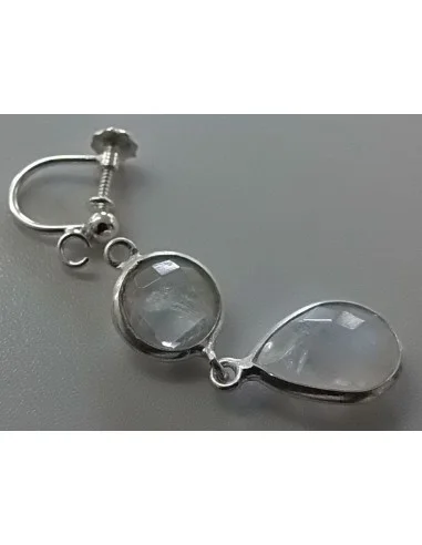 Boucles d'oreilles visse aprêts argent