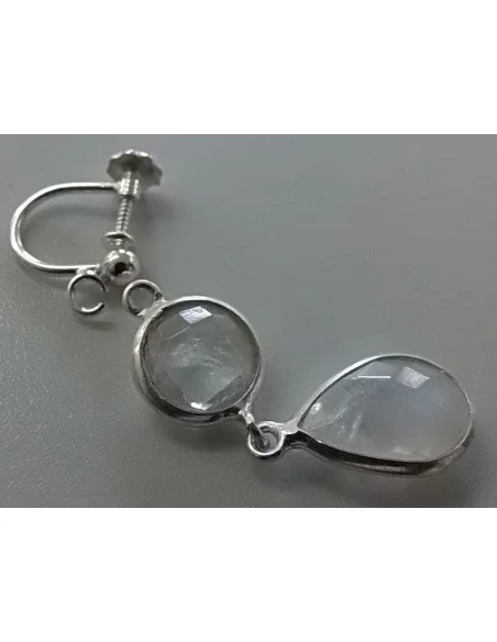 Boucles d'oreilles visse aprêts argent