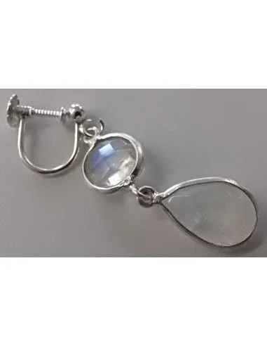 Boucles d'oreilles visse aprêts argent