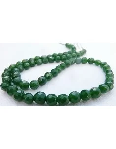 Jade nephrite du Canada 6mm pierres facettées 2