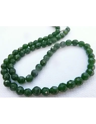 Fill Jade imperiale 6mm pierres facettées