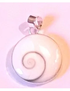 Oeil Sainte Lucie boucles d'oreilles pendentif monté en argent