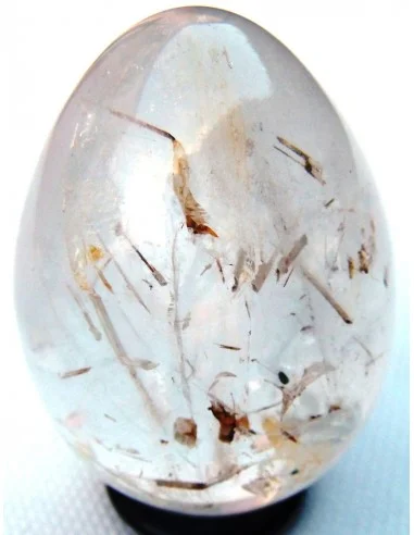 Oeuf quartz rutiles de titane 65mm
