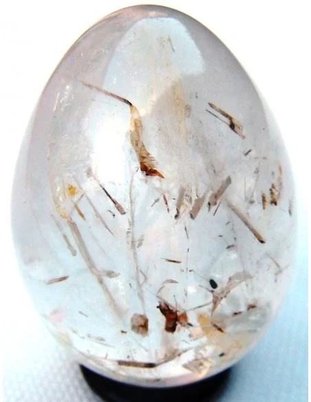 Oeuf quartz rutiles de titane 65mm