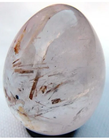 Oeuf quartz rutiles de titane 65mm