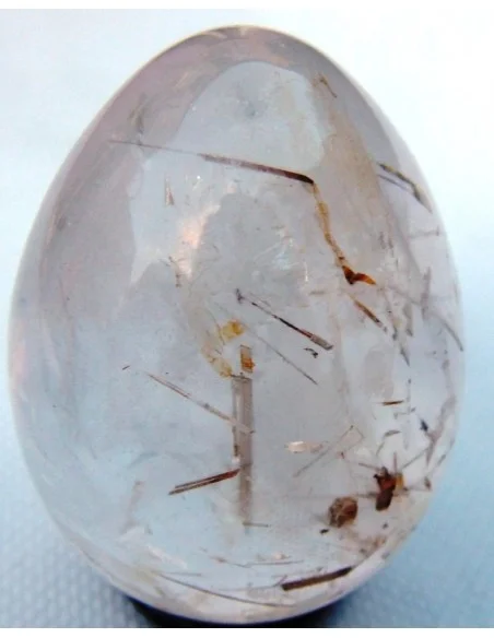 Oeuf quartz rutiles de titane 65mm