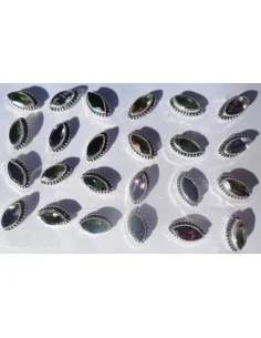 Boucles d'oreilles grenat pouce 2