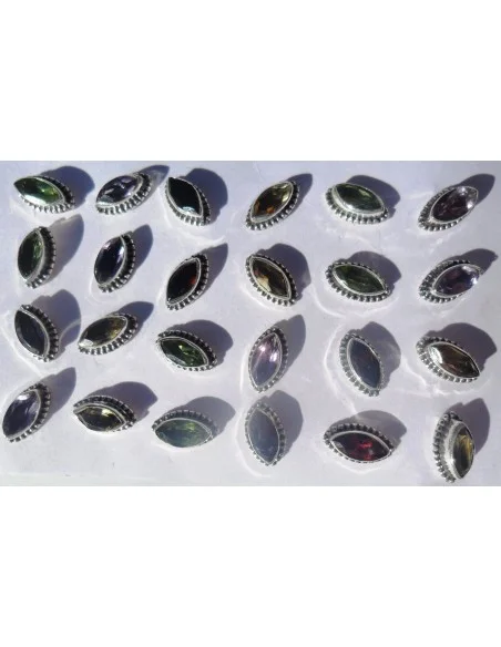 Boucles d'oreilles grenat pouce Boucles d'oreilles grenat pouce