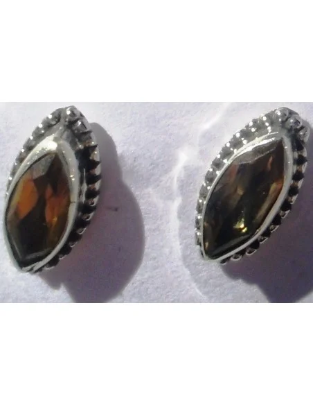 Boucles d'oreilles grenat pouce