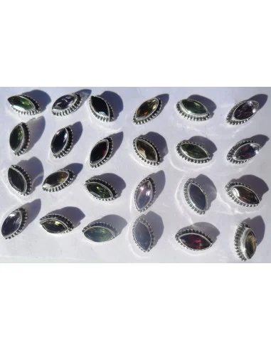 Boucles d'oreilles grenat pouce