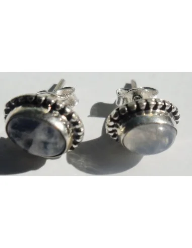 Pierre de lune boucles d'oreilles