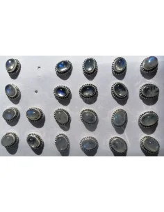 Pierre de lune boucles d'oreilles 2