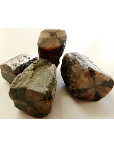 Chiastolite, andalosite brute