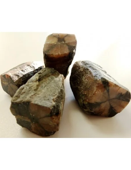 Chiastolite, andalosite brute