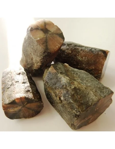 Chiastolite, andalosite brute