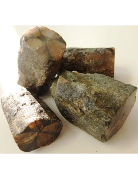 Chiastolite, andalosite brute