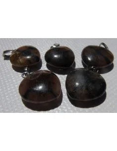 Chiastolite coeur pendentif