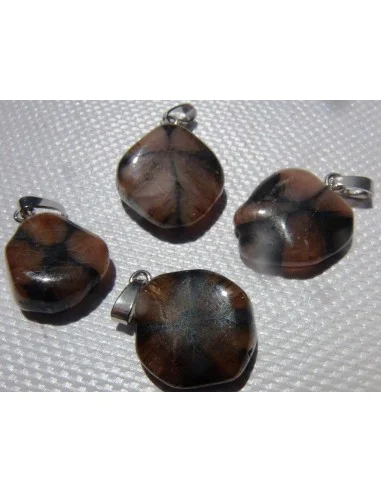 Chiastolite pendentif argent 2