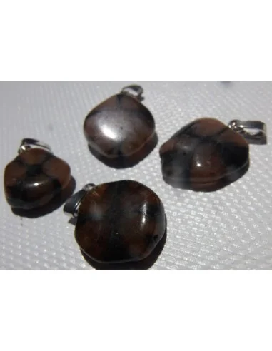 Chiastolite pendentif argent 2