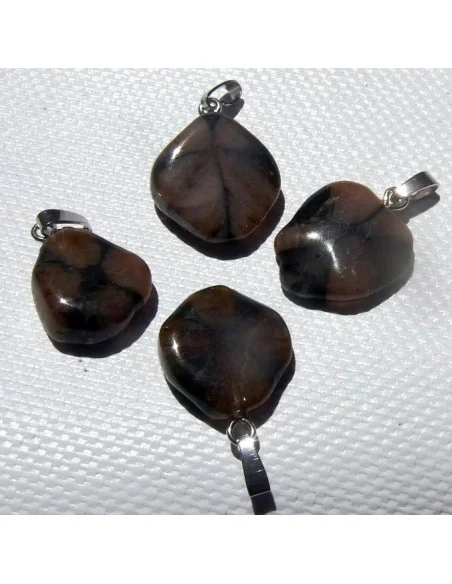 Chiastolite pendentif argent 2