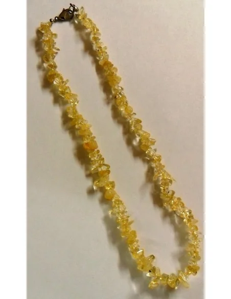 Citrine collier baroque 
