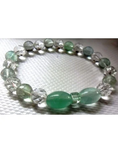 Bracelet en fluorite verte