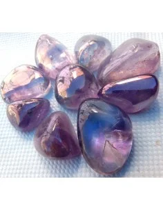 Aqua aura, amthyste pour l'aura polis