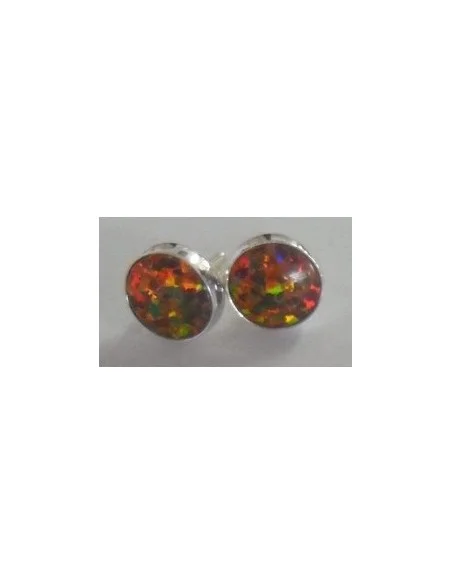 Opale noble rouge boucles oreilles pouce Opale noble rouge boucles oreilles pouce