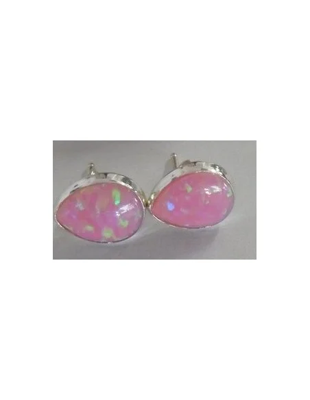 Boucles en opale noble rose pouce la paire Boucles en opale noble rose pouce la paire
