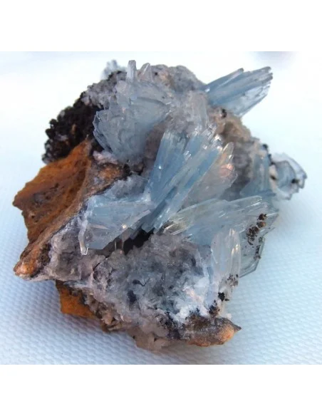 Barytine gemme sur limonite brune  Barytine gemme sur limonite brune