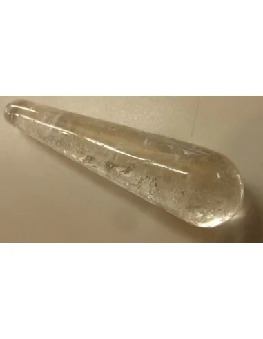 Quartz, cristal de roche pointe massage