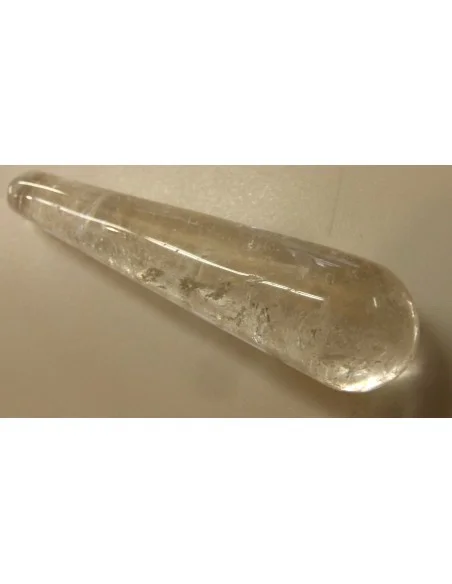 Quartz, cristal de roche pointe massage