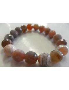 Agate de Botswana rose bracelet 2