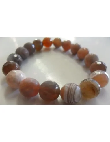 Agate de Botswana rose bracelet