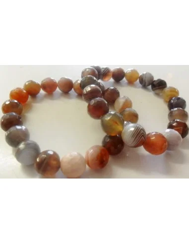 Agate de Botswana rose bracelet