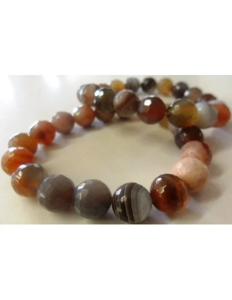 Agate de Botswana rose bracelet Agate de Botswana rose bracelet