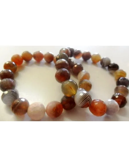 Agate de Botswana rose bracelet Agate de Botswana rose bracelet