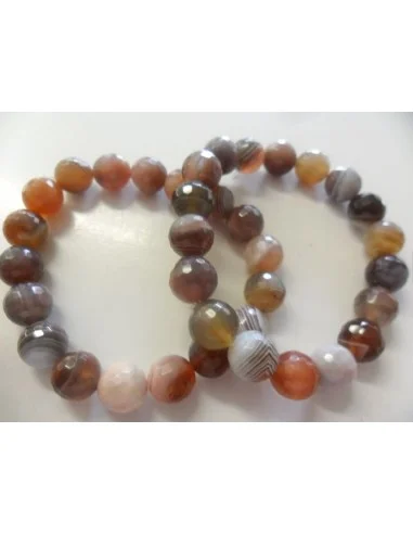 Agate de Botswana rose bracelet