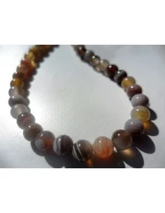 Agate grise collier