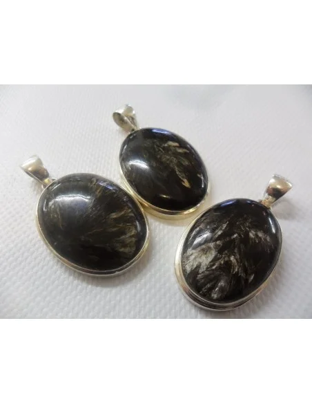 Seraphinite maron montée en argent