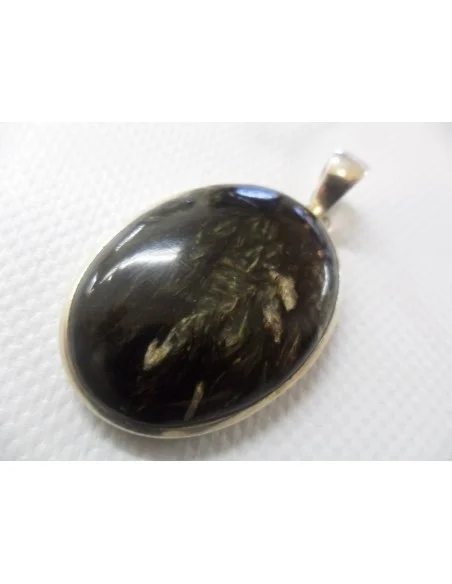Seraphinite maron montée en argent