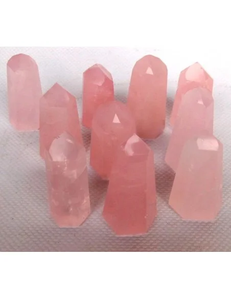 Pointe Reiki quartz rose 30-40mm Pointe Reiki quartz rose 30-40mm