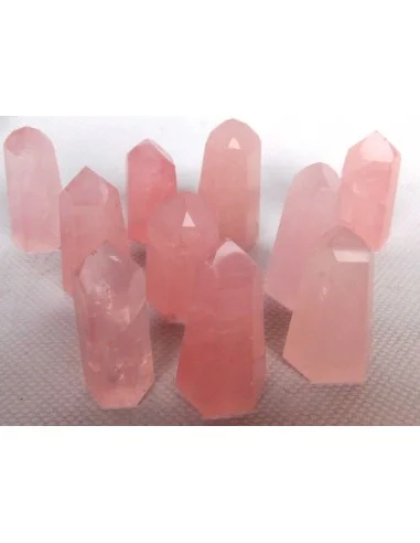 Pointe Reiki quartz rose 30-40mm