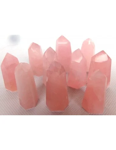 Pointe Reiki quartz rose 40-49mm