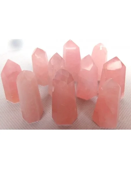 Pointe Reiki quartz rose 40-49mm