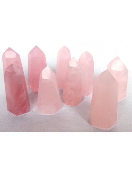 Pointe Reiki quartz rose 50-57mm Pointe Reiki quartz rose 50-57mm