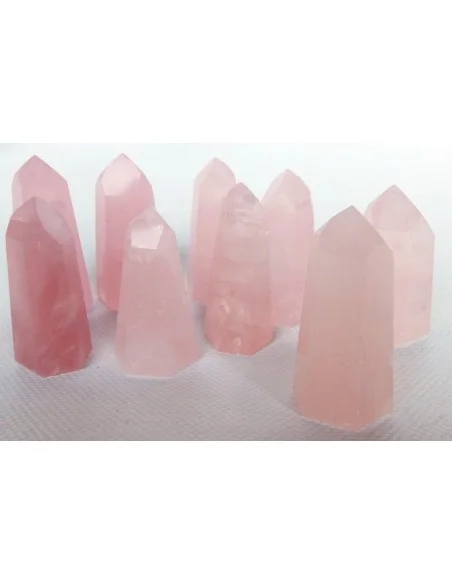 Pointe Reiki quartz rose 50-57mm Pointe Reiki quartz rose 50-57mm